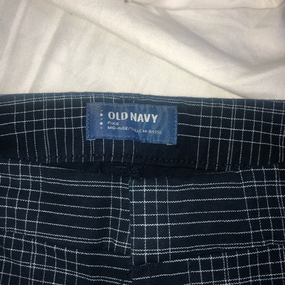 OLD NAVY - SZ 10 DK. BLUE/WHITE PIXIE PANTS - Picture 8 of 8